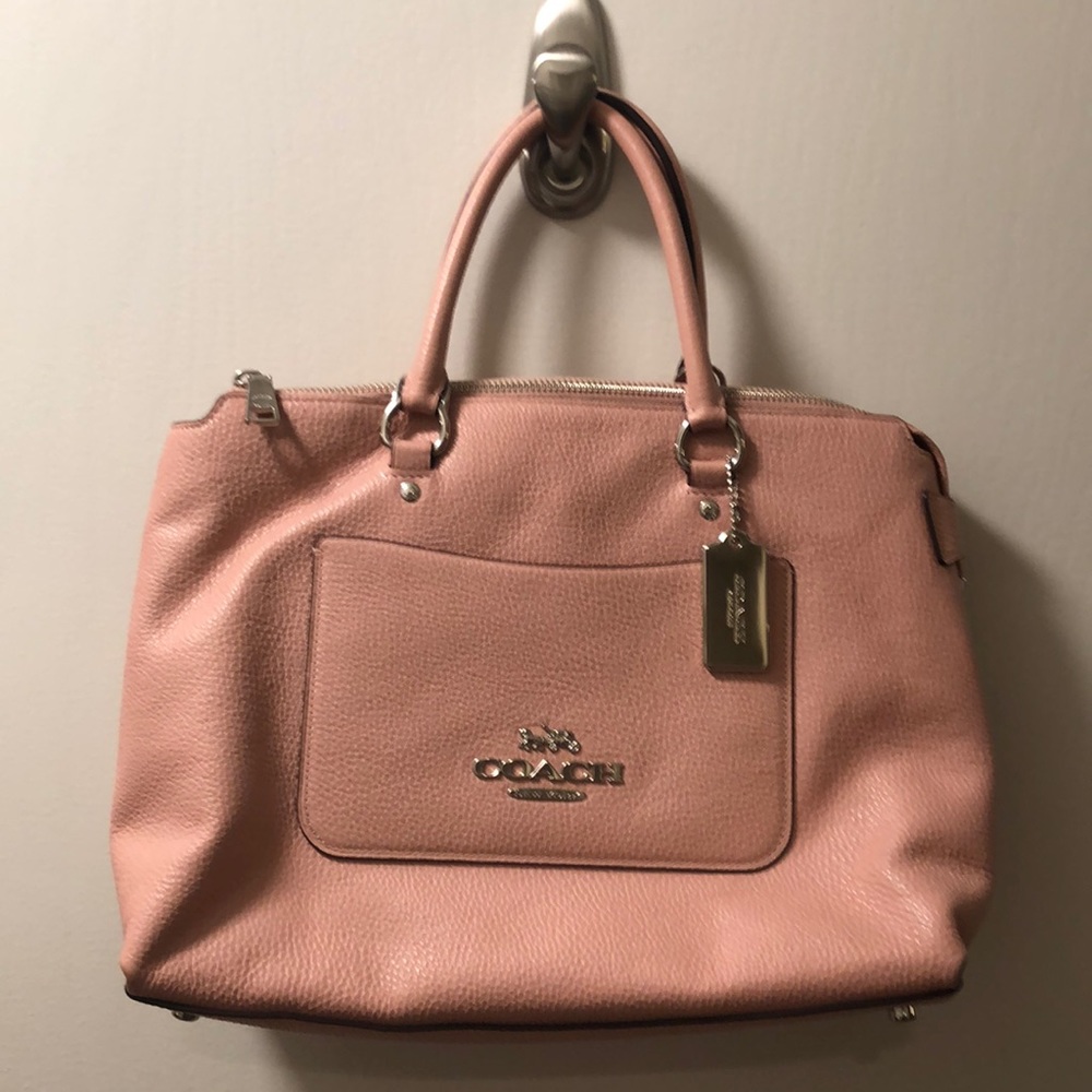 Coach pink leather purse